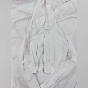 cropped long sleeve zip up